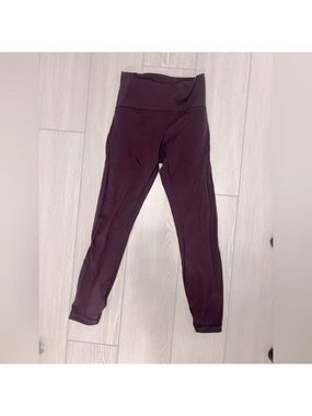 Lululemon Meant To Move 7/8 Tight (25") Black Cherry Size 6